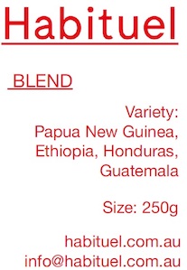 Habituel House Blend 250gm