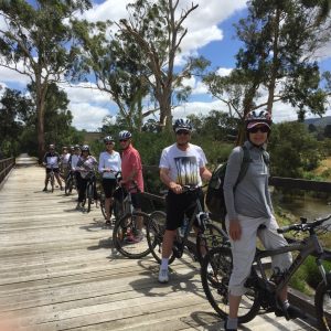 Cycling Warburton Rail Trail, Yarra Valley